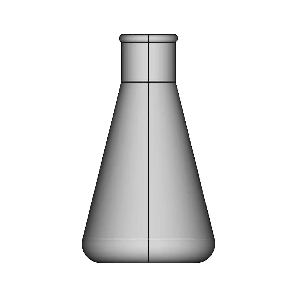 Erlenmeyer 250 Ml - Standard Mechanical Component_0_90_degree_snapshot