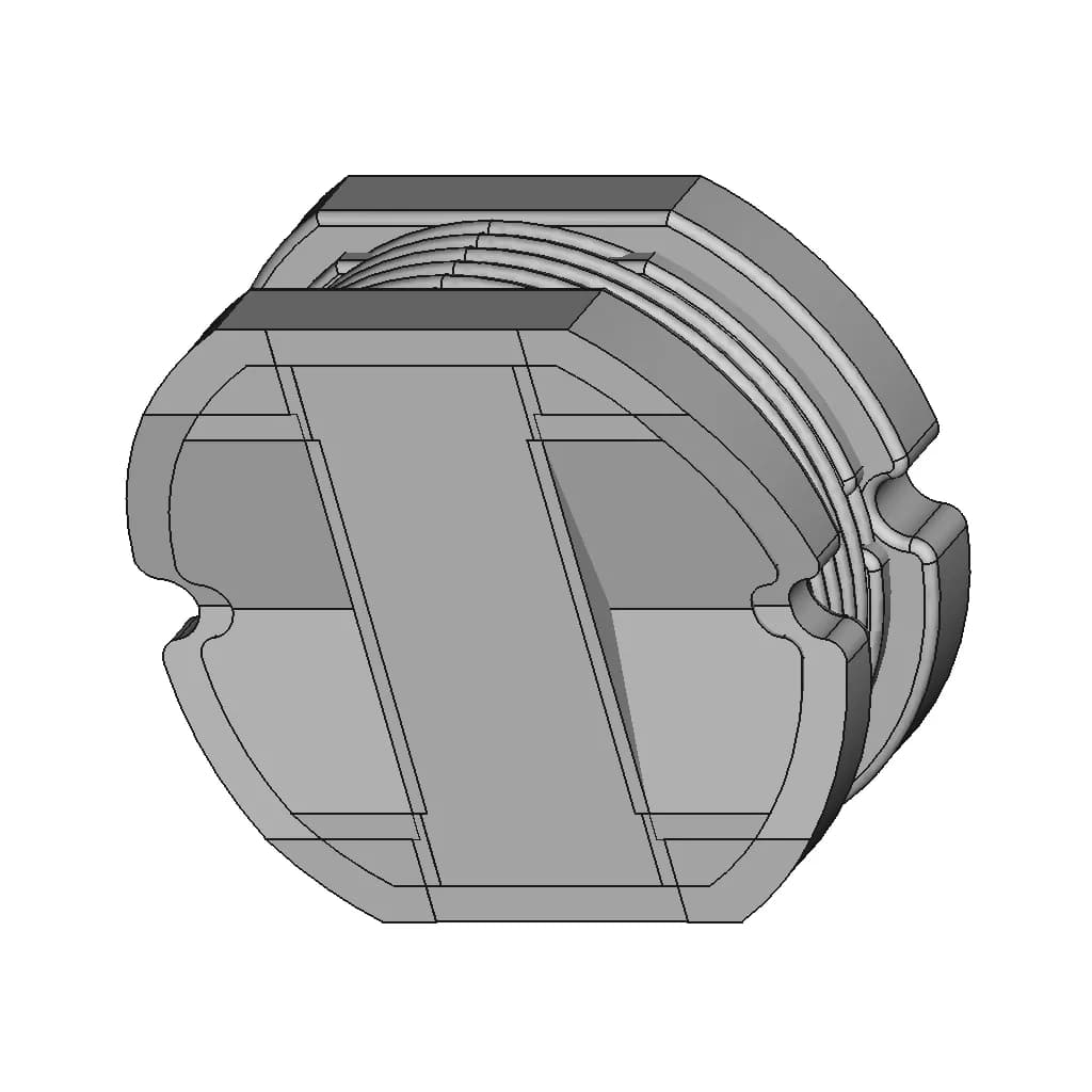 Pd3518 Smd Power Inductors | 3D Engineering Design File_60_30_degree_snapshot