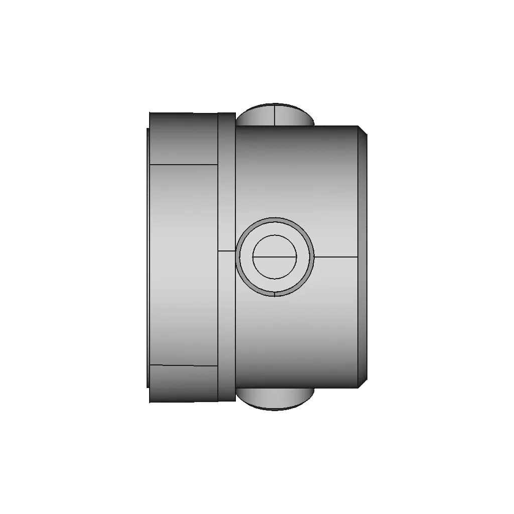 3M Bayonet Female To Round Pipe 25Mm Od Adapter | 3D Engineering Design File_0_90_degree_snapshot