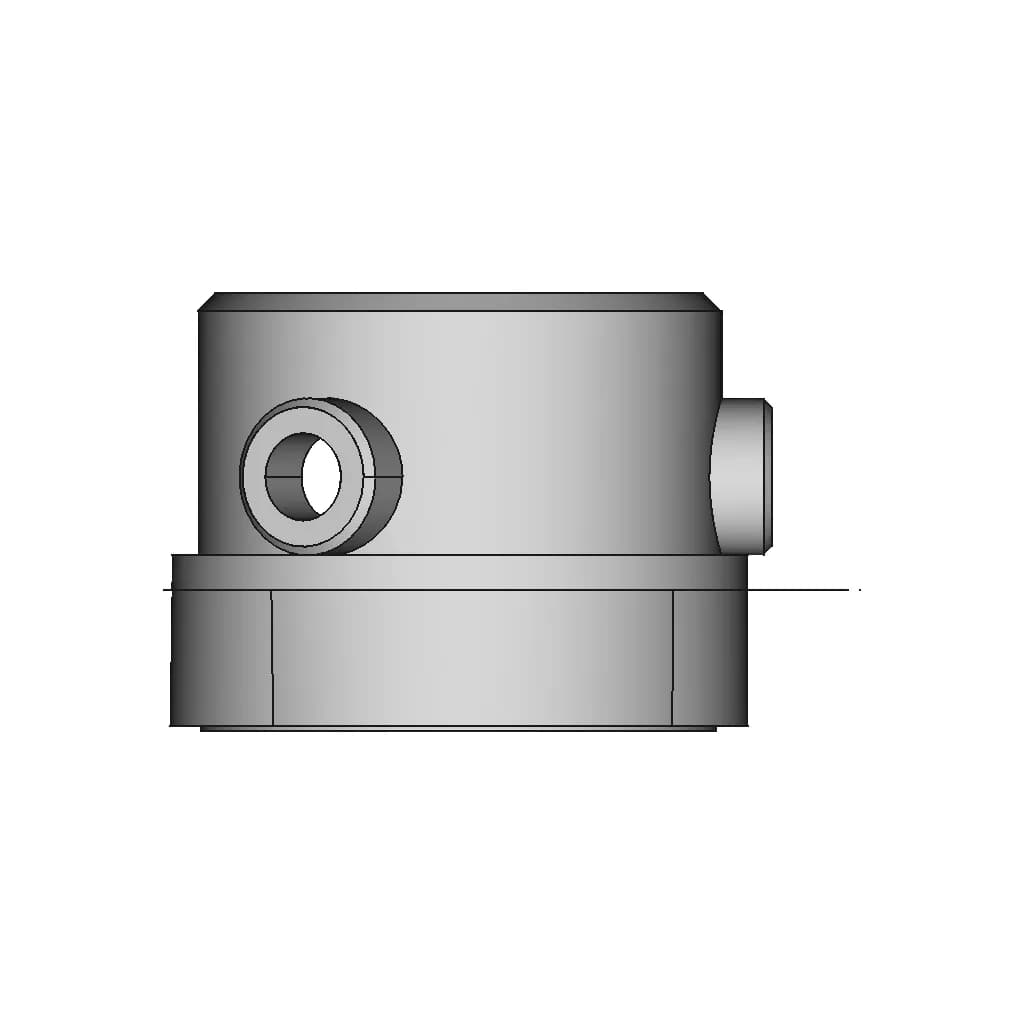 3M Bayonet Female To Round Pipe 25Mm Od Adapter | 3D Engineering Design File_270_0_degree_snapshot