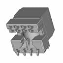 Smd Ep7 Push-Pull Transformer | High-Quality CAD Model_60_30_degree_snapshot