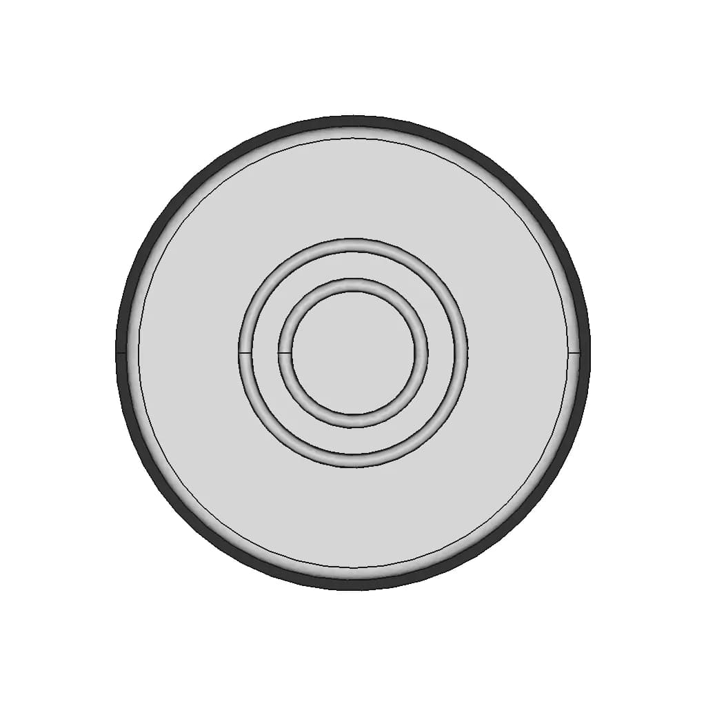 20Mm Healing Rubber Injection Cap - Standard Mechanical Component_0_0_degree_snapshot