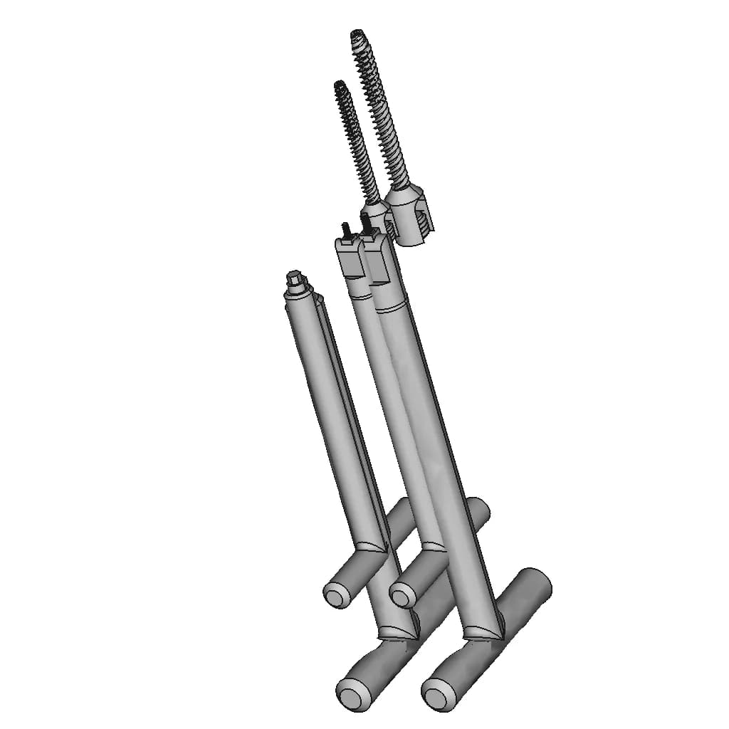 Pedicle Screw System | High-Quality CAD Model_60_30_degree_snapshot