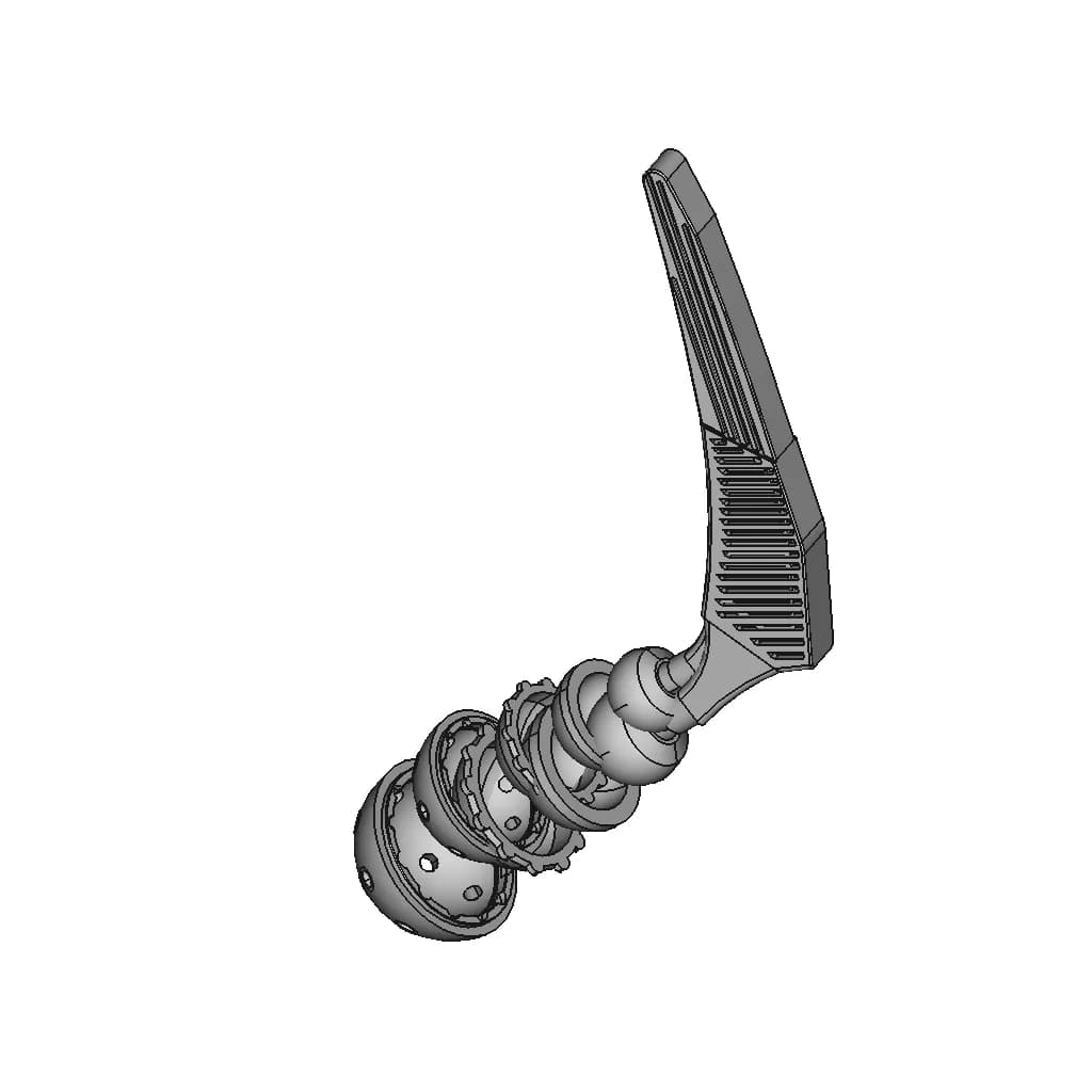 Hip Implant - Orthopedic - Downloadable CAD Representation_60_30_degree_snapshot