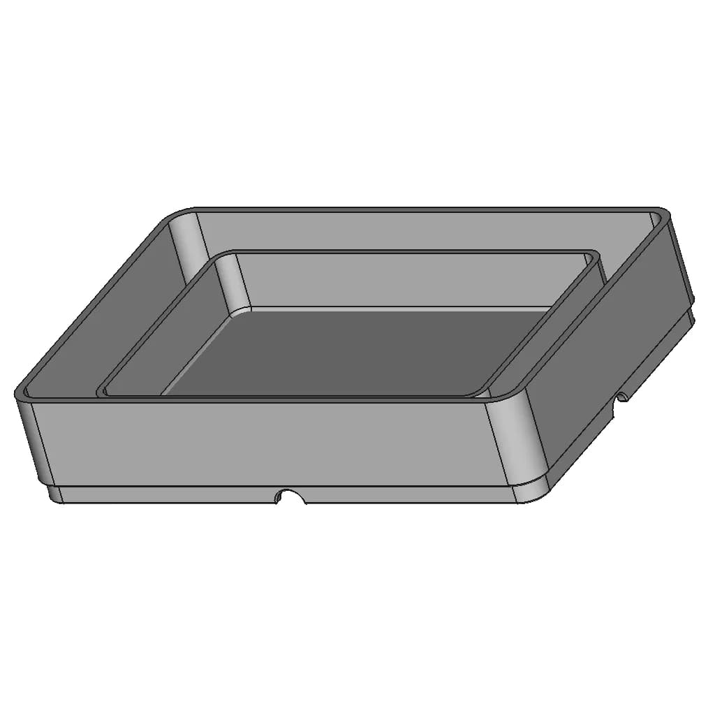 Tray 15 X 10Cm, Plastic - Downloadable CAD Representation_60_30_degree_snapshot