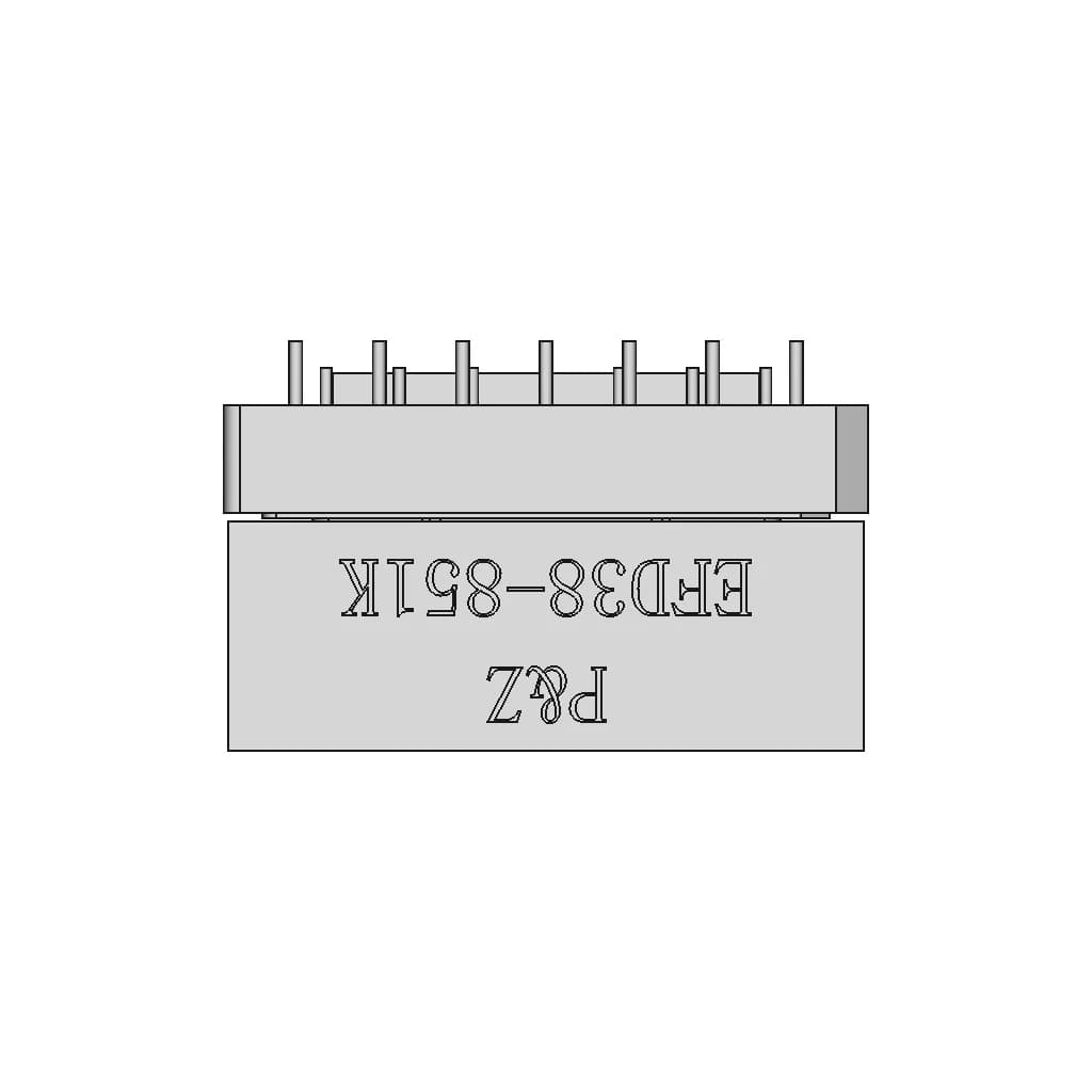 Efd38 8+8 Transformer | High-Quality CAD Model_270_0_degree_snapshot