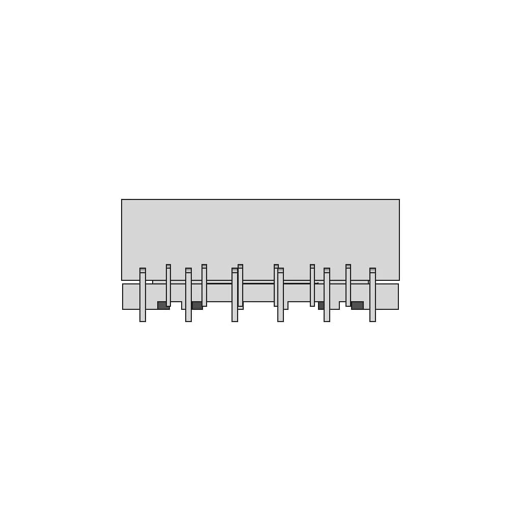 Smd Efd30 5+5 Transformer | 3D Engineering Design File_270_0_degree_snapshot