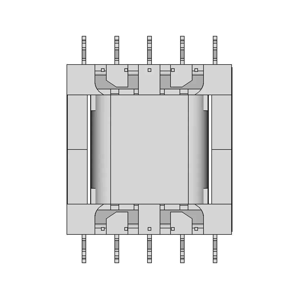 Smd Efd25 5+5 Transformer | 3D Engineering Design File_0_0_degree_snapshot