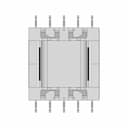 Smd Efd25 5+5 Transformer | 3D Engineering Design File_0_0_degree_snapshot