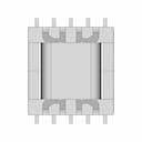 Efd25 5+5 Smd Transformer | High-Quality CAD Model_0_0_degree_snapshot