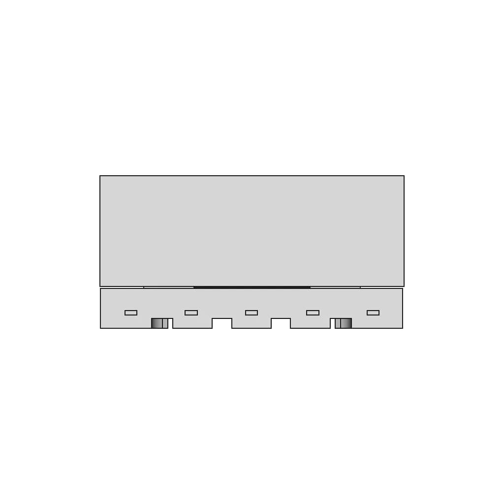 Efd25 5+5 Smd Transformer | High-Quality CAD Model_270_0_degree_snapshot