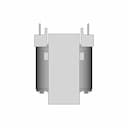 Er53V 9+9 Transformer - Downloadable CAD Representation_270_0_degree_snapshot
