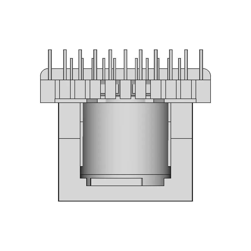 Er3509V 22Pin 22.5X4 Transformer | 3D Engineering Design File_270_0_degree_snapshot