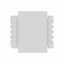 Pot4020V 5+5 Transformer - Downloadable CAD Representation_0_0_degree_snapshot