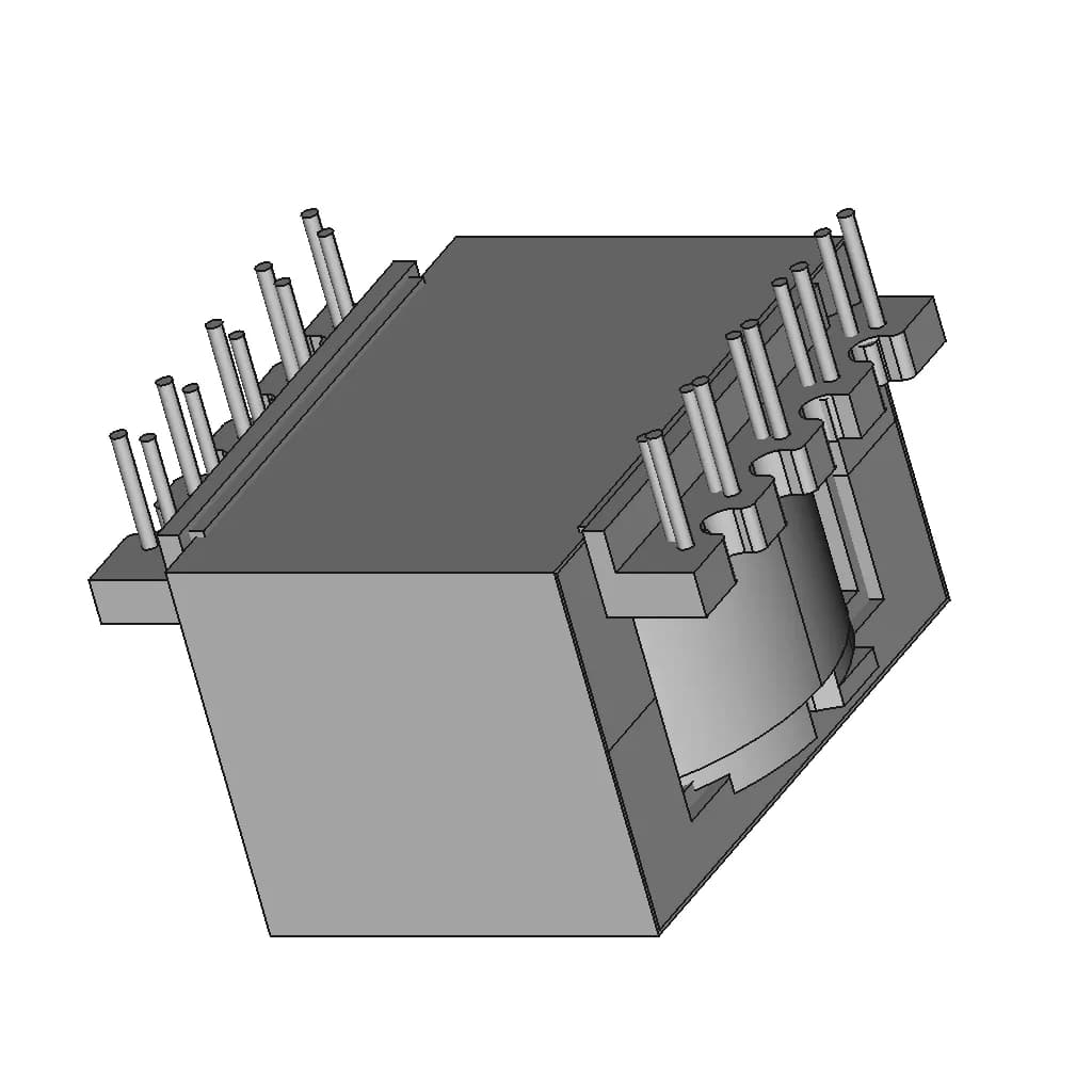 Pot3019 Transformer | High-Quality CAD Model_60_30_degree_snapshot