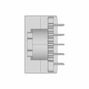 Pot28V 5+5 Transformer - Downloadable CAD Representation_0_90_degree_snapshot