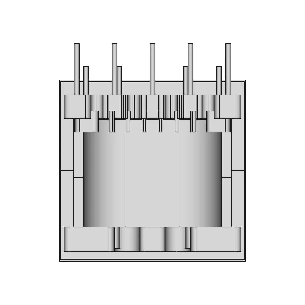 Pz-Epc17 5+0 Transformer - Standard Mechanical Component_270_0_degree_snapshot