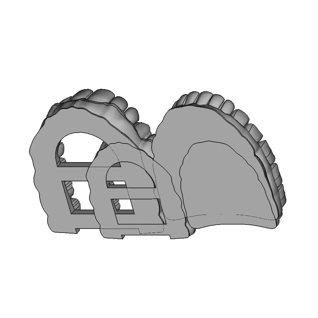 Upper Jaw Teeth / Alt Üst Çene Diş Dental - Dent - Standard Mechanical Component_60_30_degree_snapshot