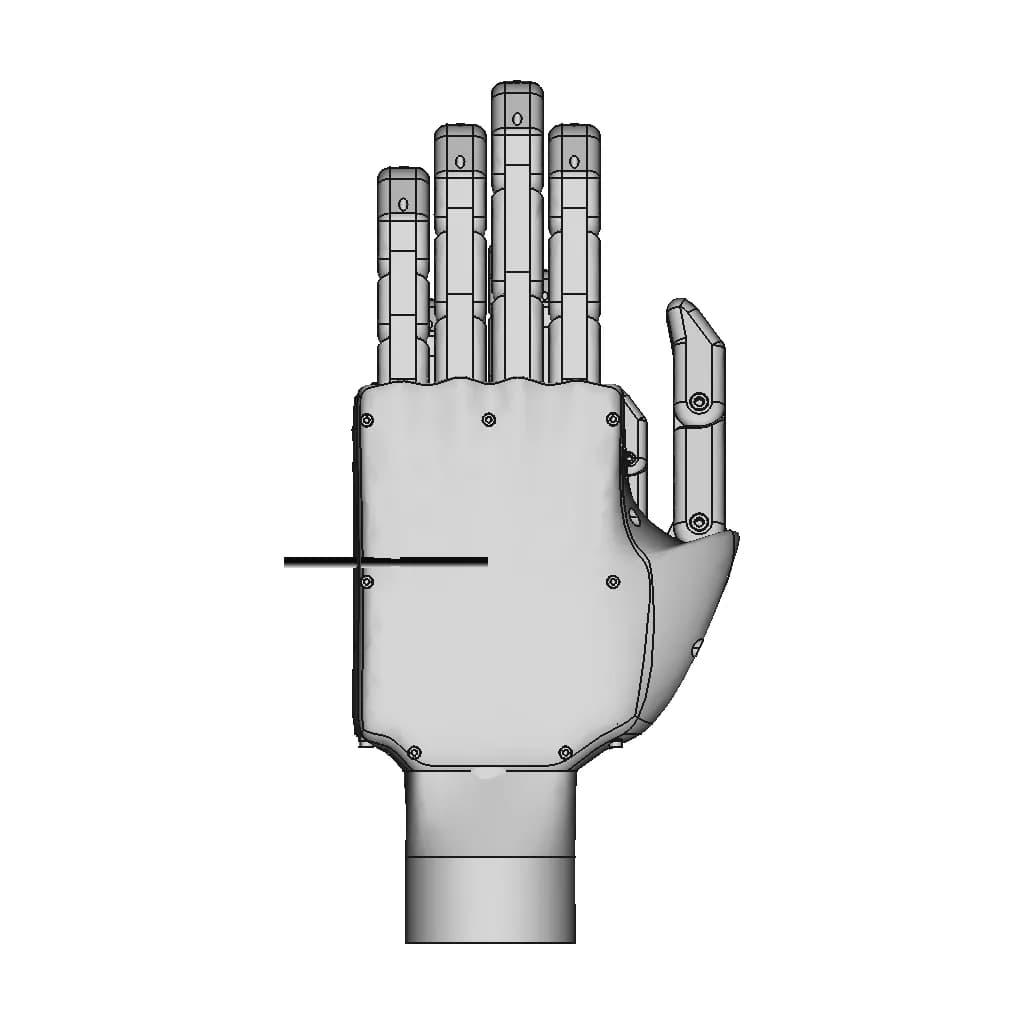 Bioprosthetic Hand | 3D Engineering Design File_0_0_degree_snapshot
