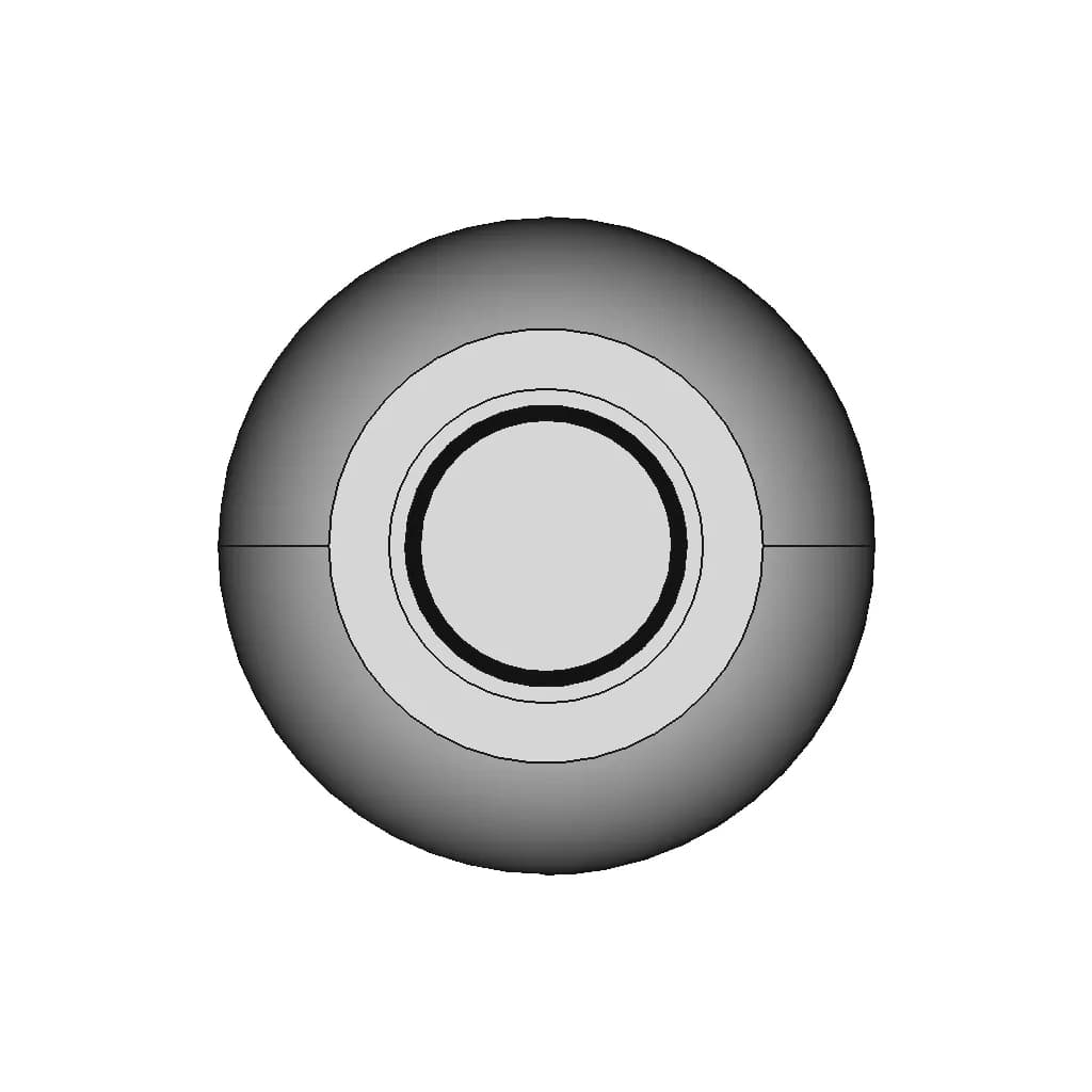 Hip Prosthesis (Circular Stem) - Downloadable CAD Representation_90_0_degree_snapshot
