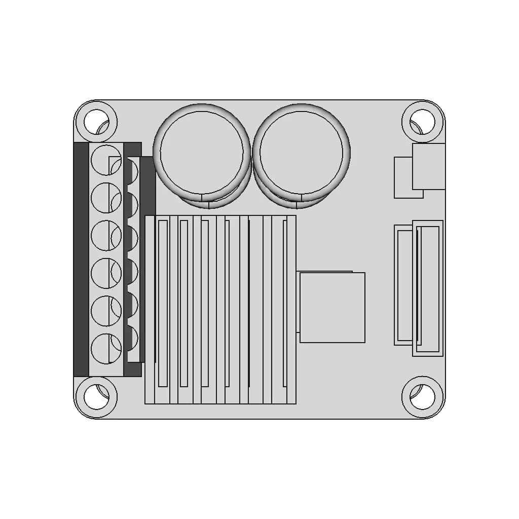 Mellow Fly 24V/48V Hv Tmc5160 Pro | 3D Engineering Design File_270_0_degree_snapshot