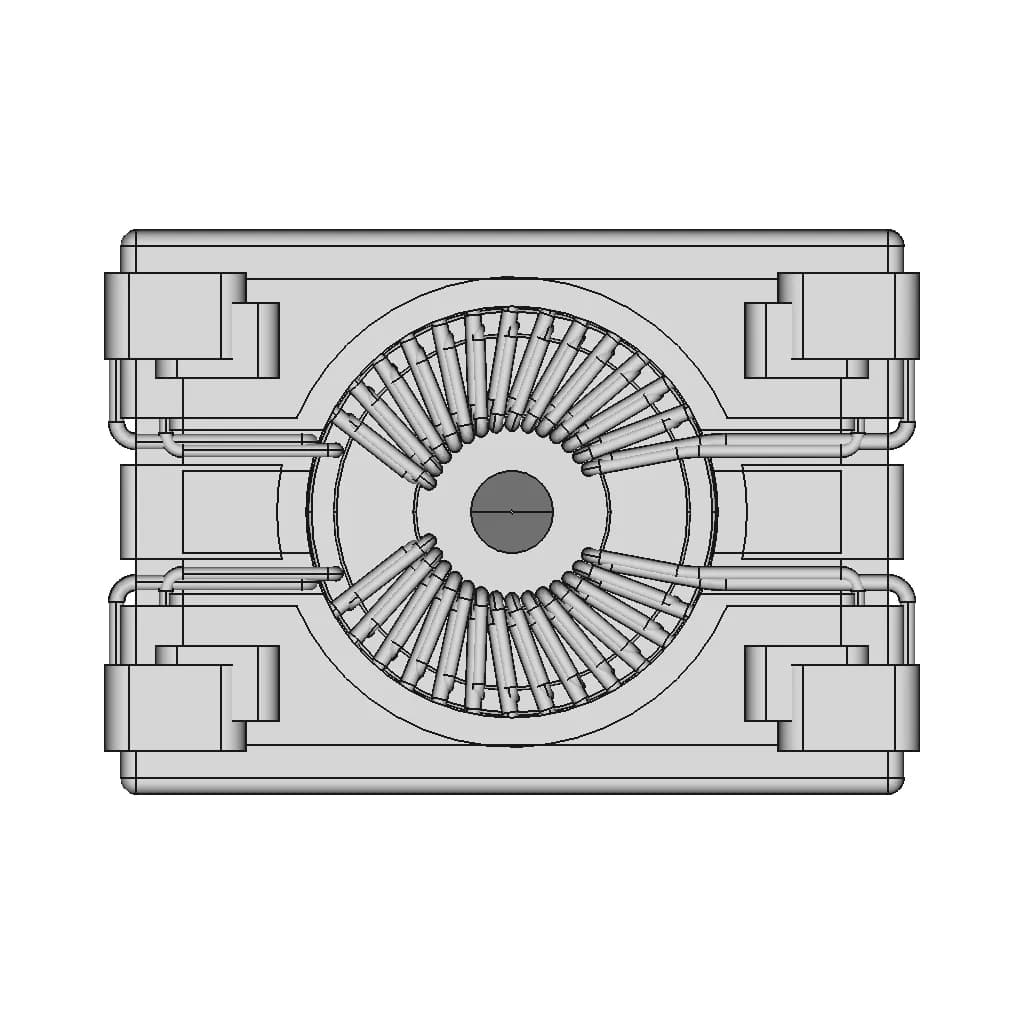 Smd Common Mode Chokes For Ultra-Low Voltage And Data Lines - Downloadable CAD Representation_0_0_degree_snapshot