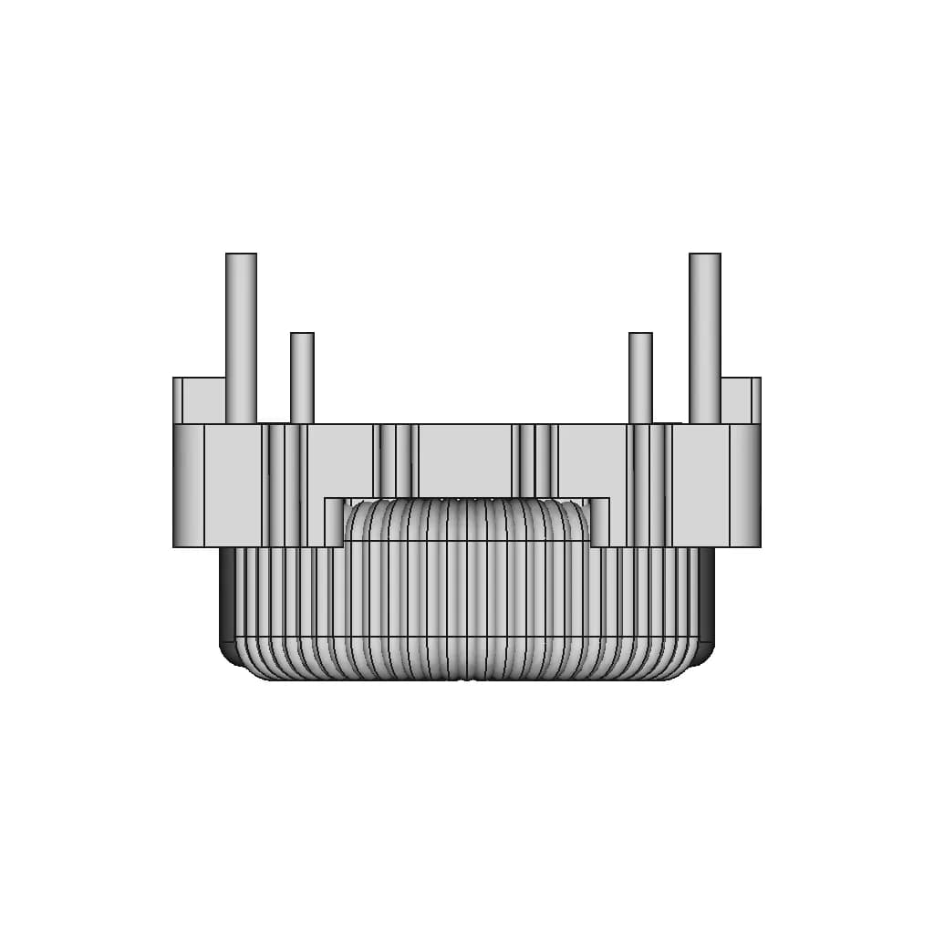 Common Mode Choke Pz-Dbc1515H-152M | High-Quality CAD Model_0_90_degree_snapshot