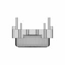Common Mode Choke Pz-Dbc1515H-152M | High-Quality CAD Model_0_90_degree_snapshot