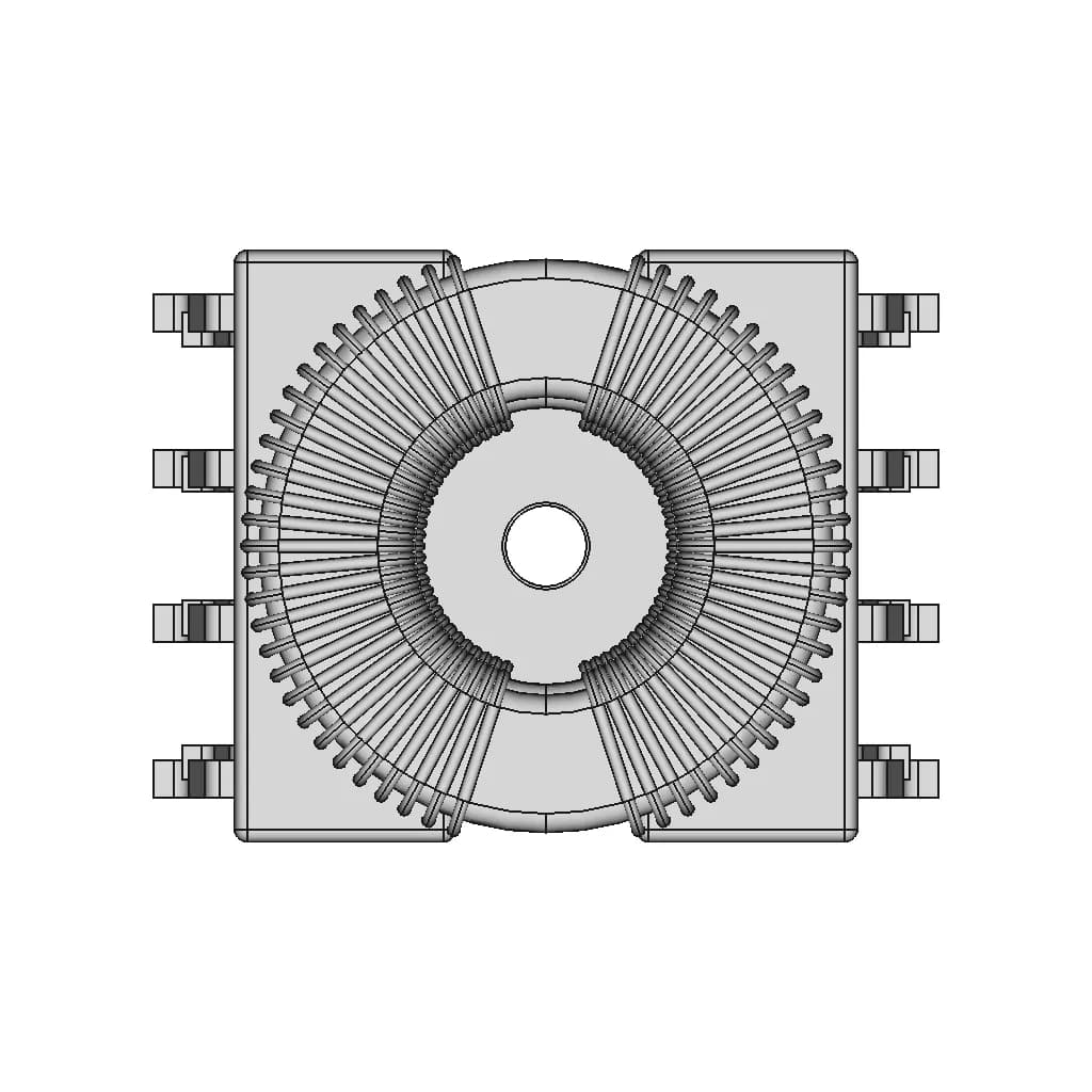 Pz-Scm953-102M Common Mode Choke | 3D Engineering Design File_270_0_degree_snapshot
