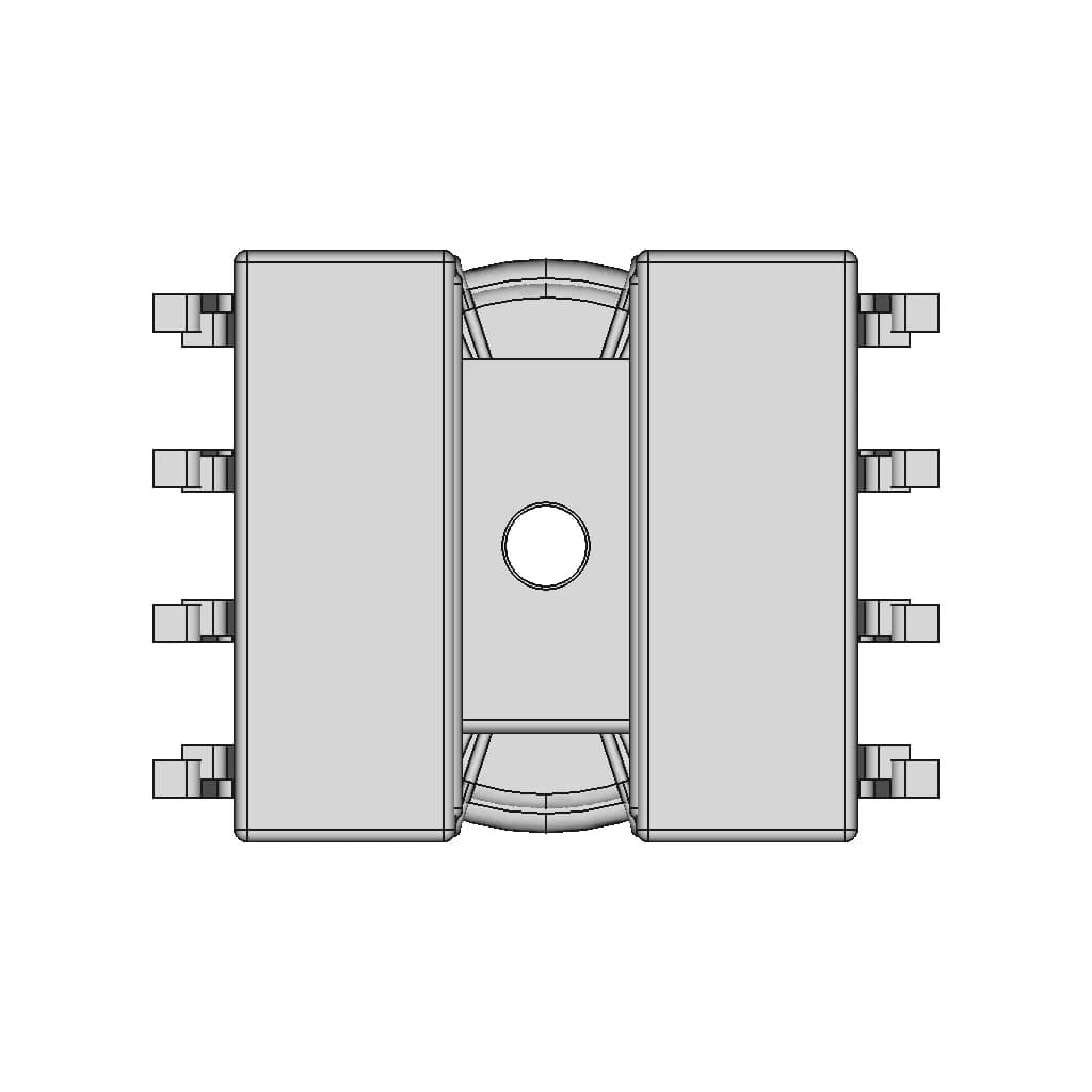 Pz-Scm953-102M Common Mode Choke | 3D Engineering Design File_90_0_degree_snapshot
