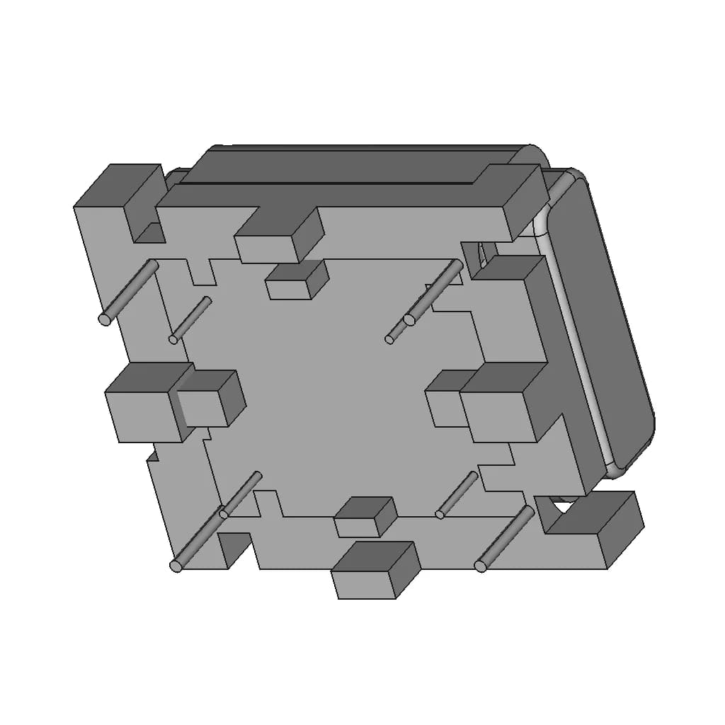 Fq2820H Flat Wire Common Mode Choke | High-Quality CAD Model_60_30_degree_snapshot