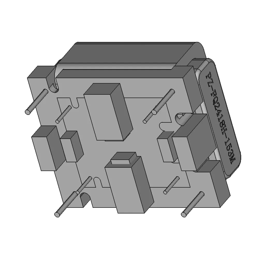 Fq2418H Flat Wire Common Mode Choke - Standard Mechanical Component_60_30_degree_snapshot