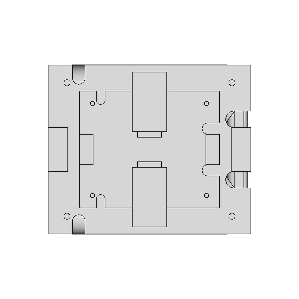 Fq2418H Flat Wire Common Mode Choke - Standard Mechanical Component_90_0_degree_snapshot