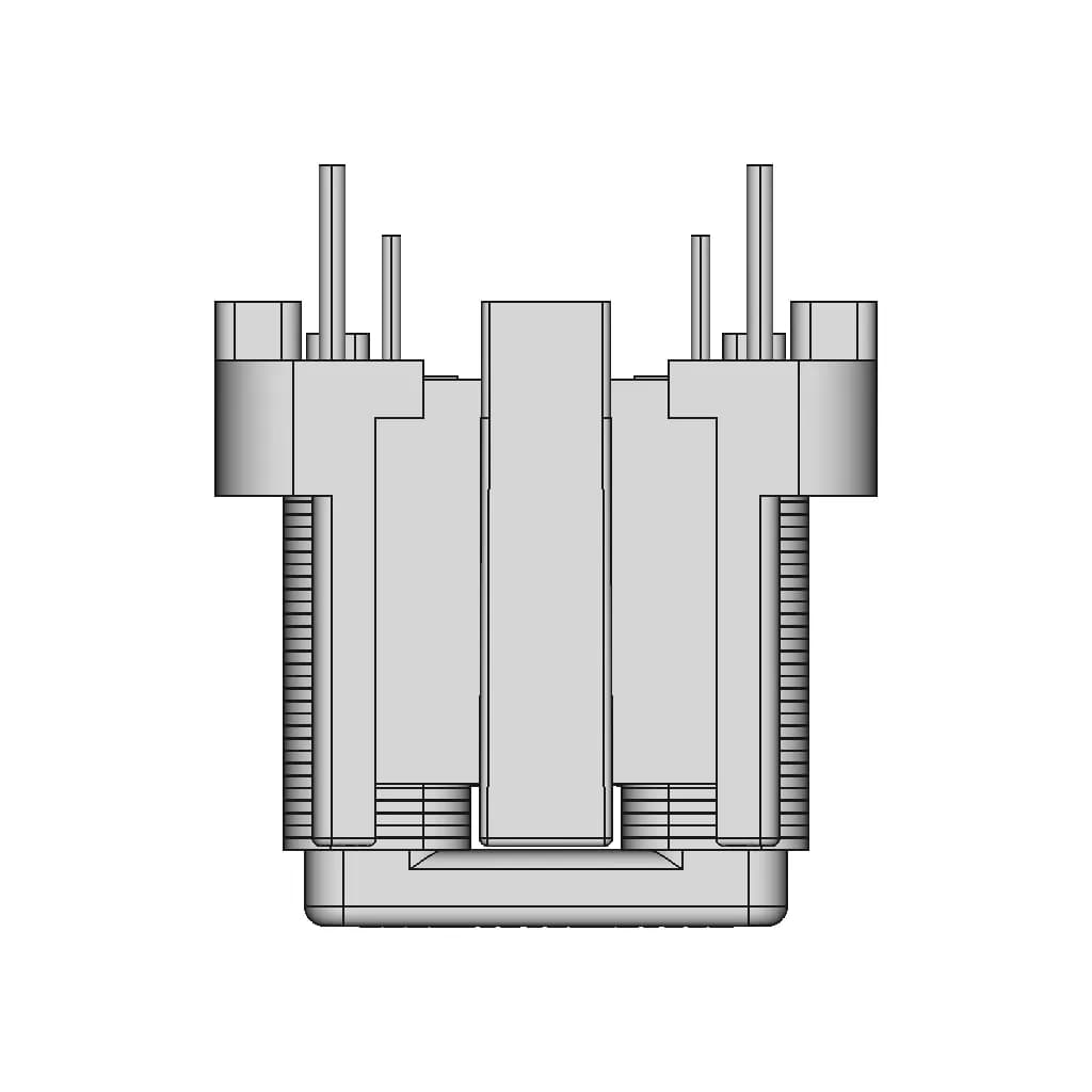 Fq1212Vl Flat Wire Common Mode Choke.Sldprt | High-Quality CAD Model_0_0_degree_snapshot
