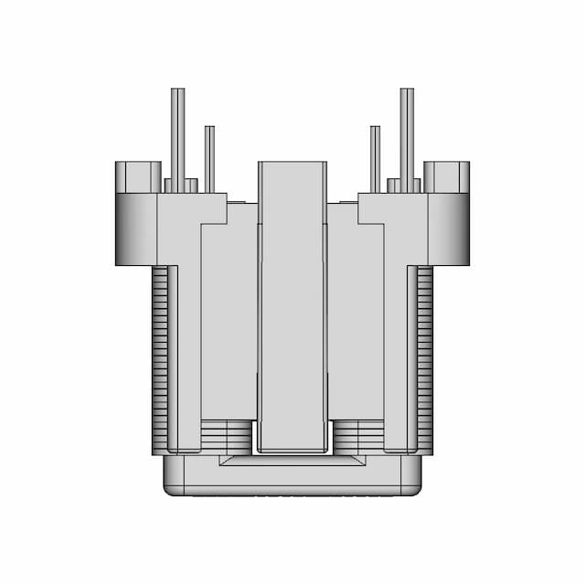 Fq1212Vl Flat Wire Common Mode Choke.Sldprt | High-Quality CAD Model