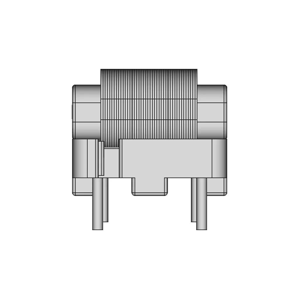 Fq1010H Flat Wire Common Mode Choke - Downloadable CAD Representation_0_90_degree_snapshot