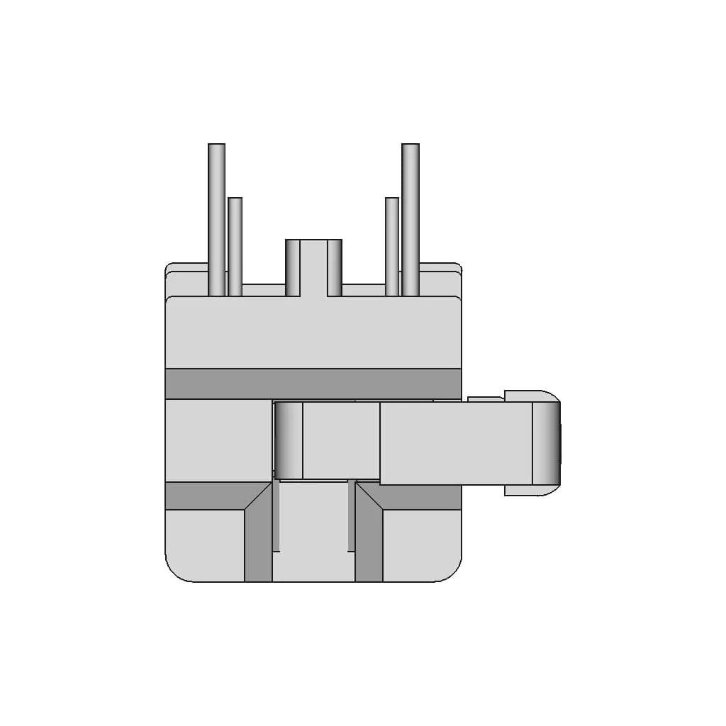 Pz-Uu9Hs Series Linear Filter | High-Quality CAD Model_270_0_degree_snapshot