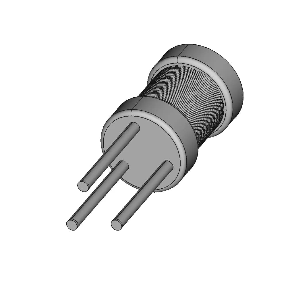 Pdl3W0406 Boost Drum Core Inductor | 3D Engineering Design File_60_30_degree_snapshot