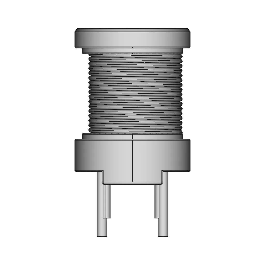 Pdl0912D Drum Core Inductor - Downloadable CAD Representation_0_0_degree_snapshot