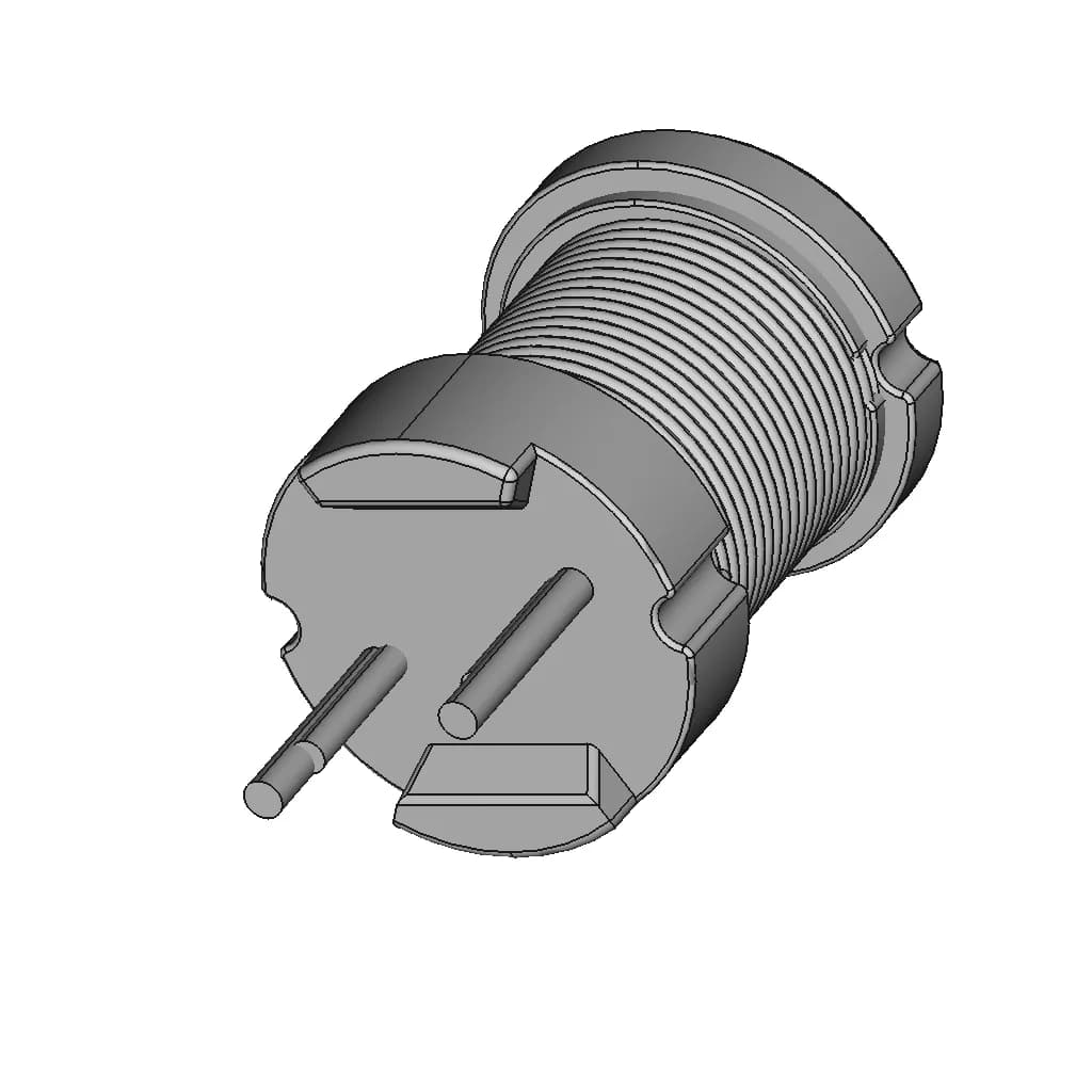 Pdl0912D Drum Core Inductor - Downloadable CAD Representation_60_30_degree_snapshot