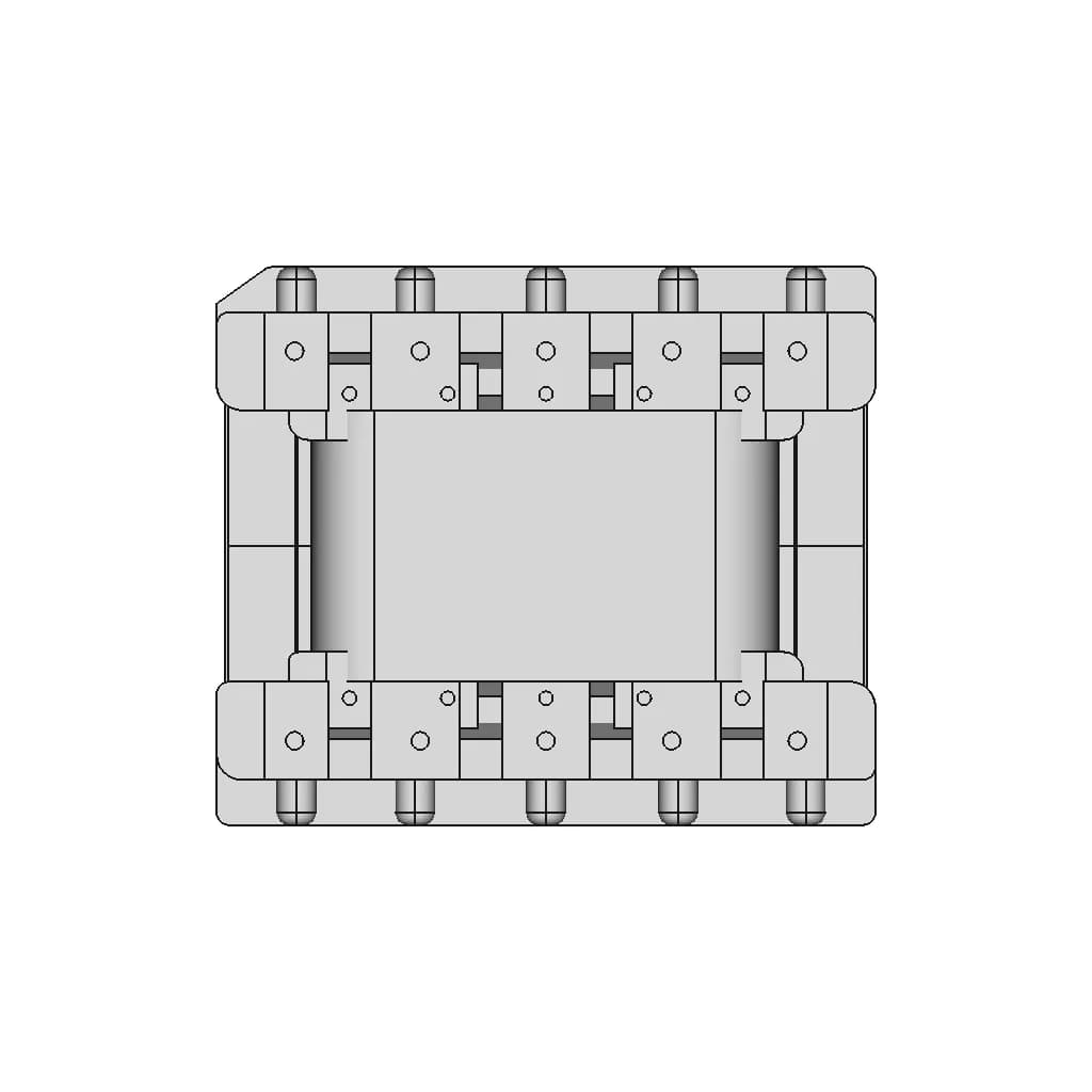 Ee2519 Horizontal Transformer 5+5 - Downloadable CAD Representation_0_0_degree_snapshot