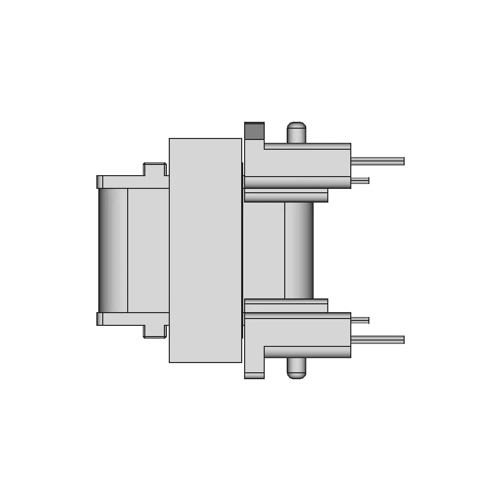 Ee2519 Horizontal Transformer 5+5 - Downloadable CAD Representation_0_270_degree_snapshot