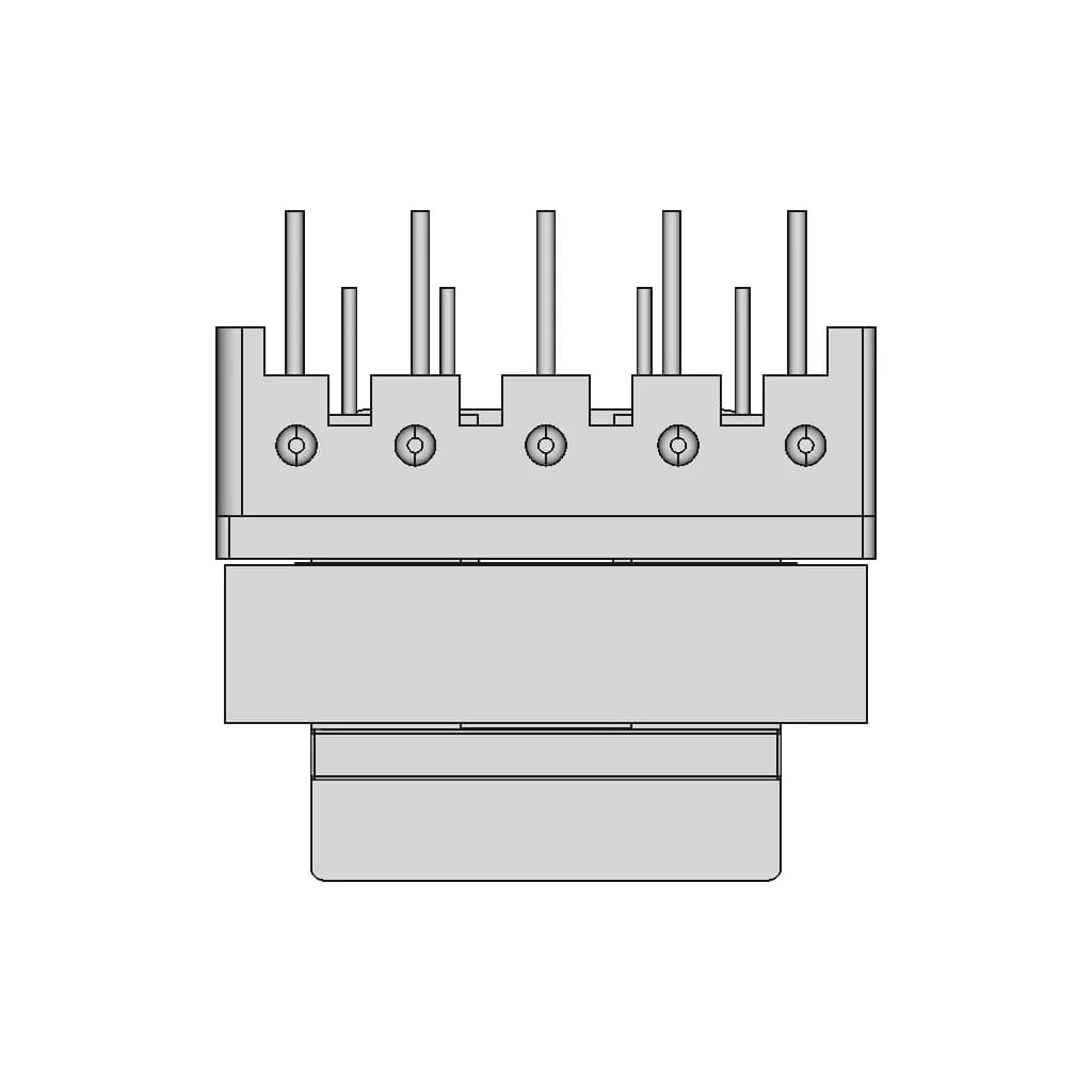 Ee2519 Horizontal Transformer 5+5 - Downloadable CAD Representation_90_0_degree_snapshot