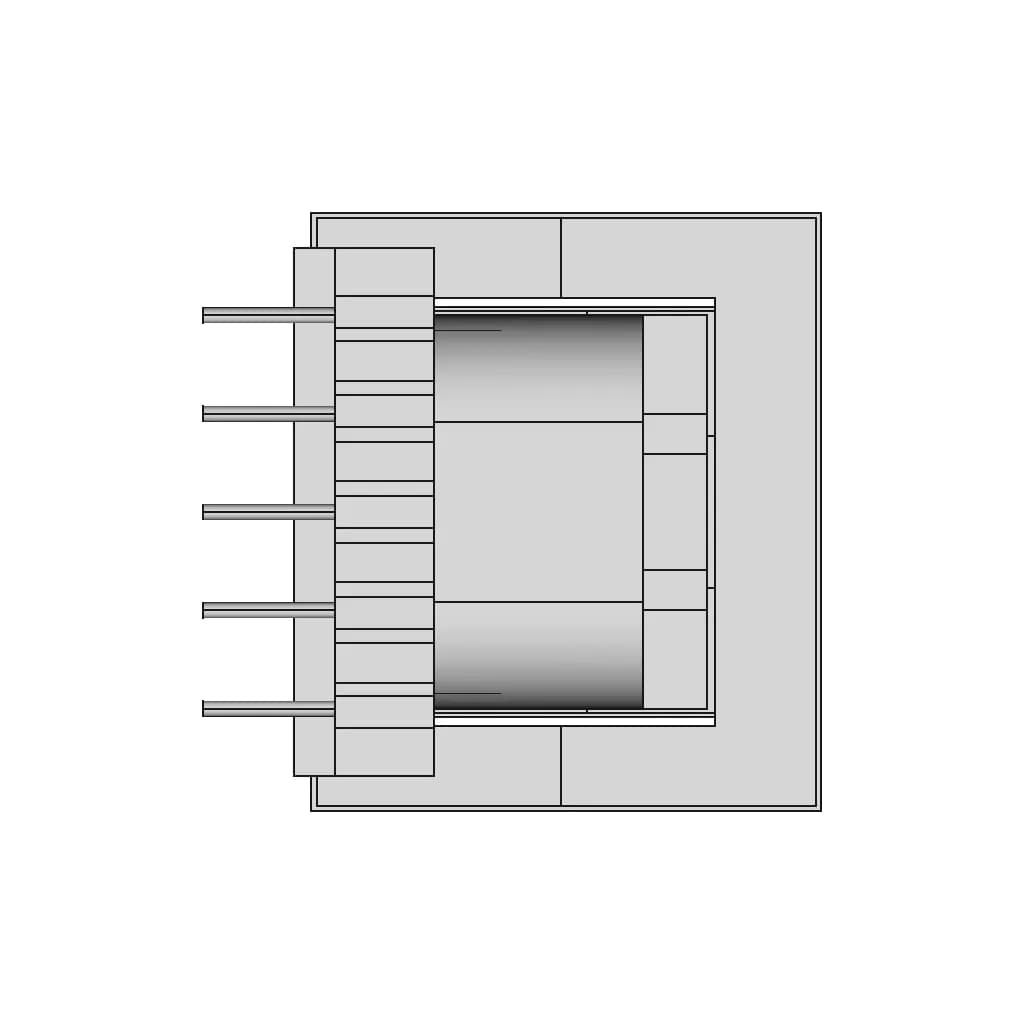 Ee22W Vertical Transformer 5+5 - Downloadable CAD Representation_0_270_degree_snapshot