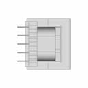 Ee22W Vertical Transformer 5+5 - Downloadable CAD Representation_0_270_degree_snapshot
