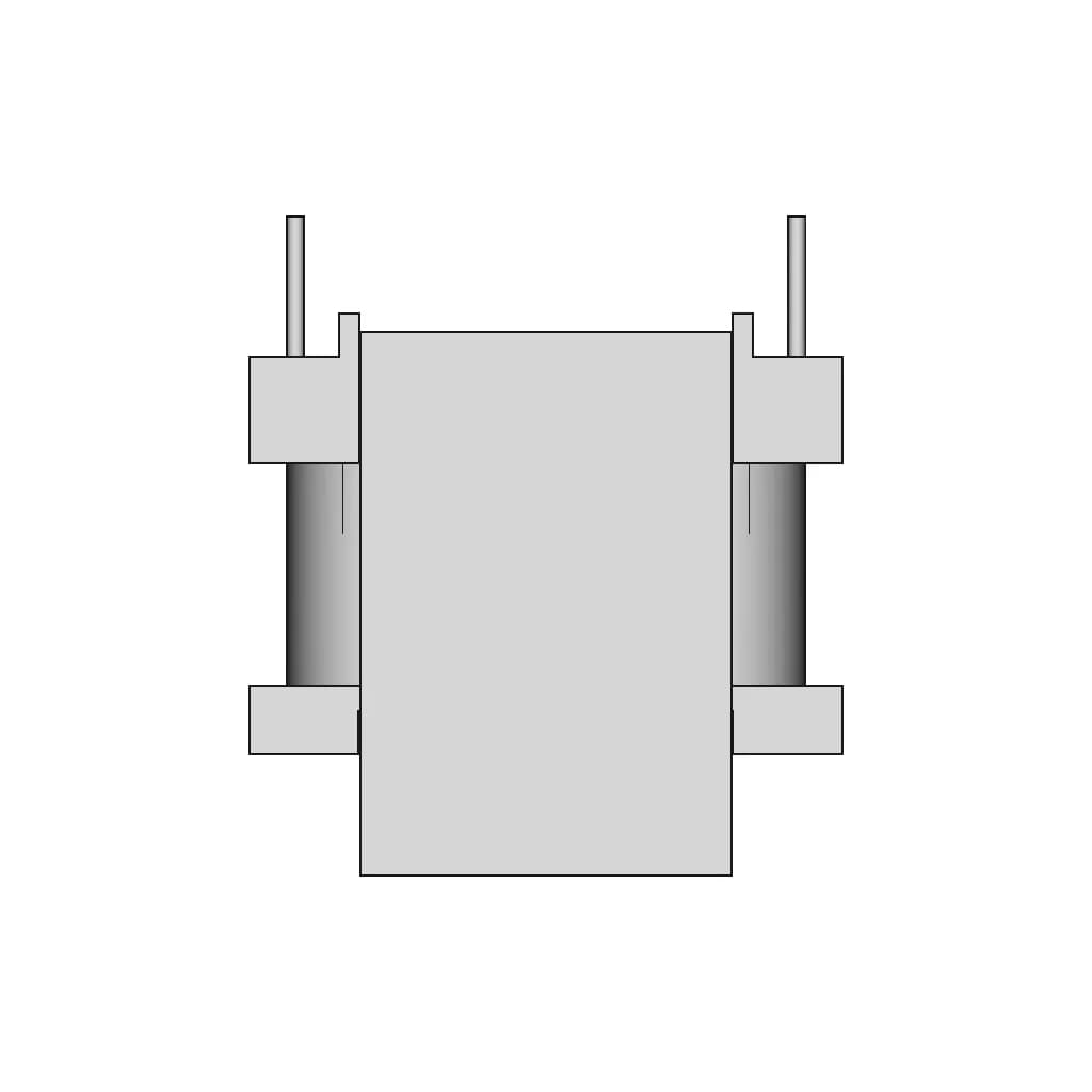 Ee22W Vertical Transformer 5+5 - Downloadable CAD Representation_270_0_degree_snapshot