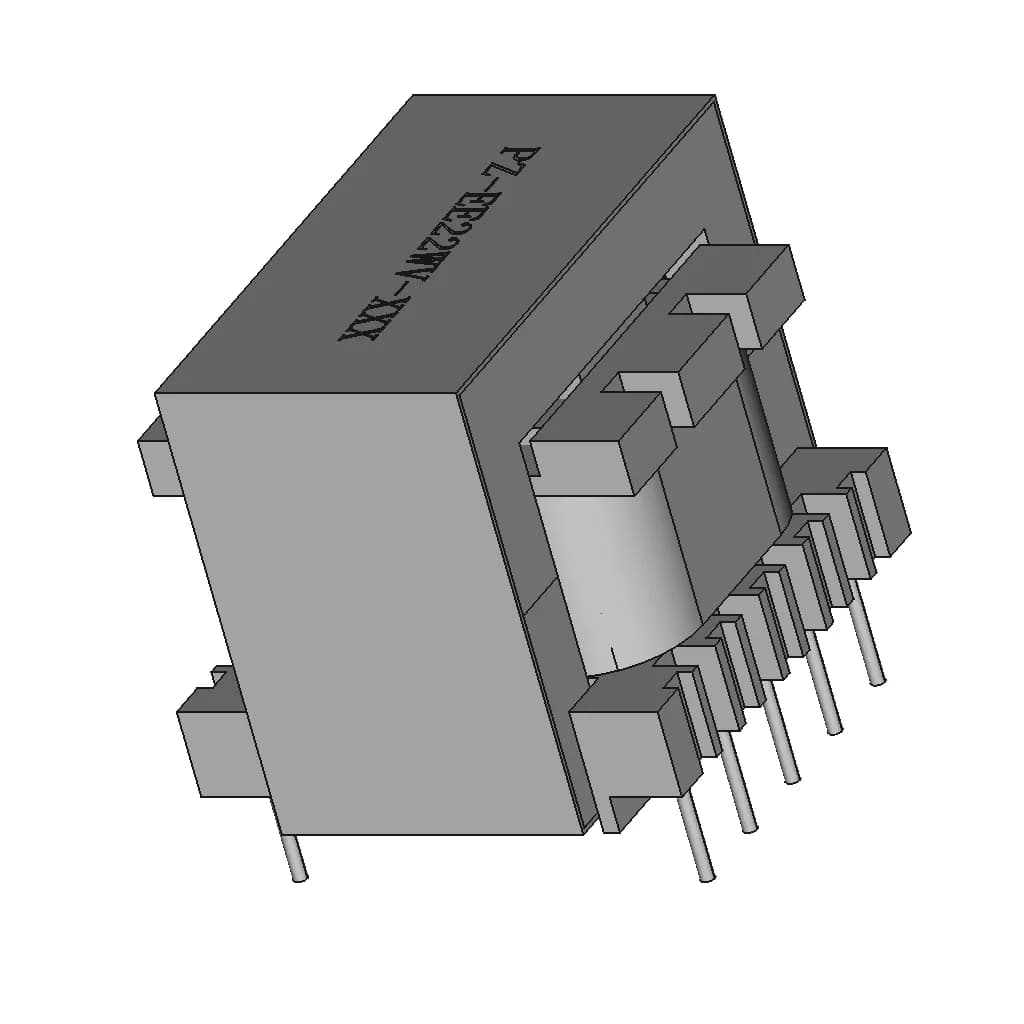 Ee22W Vertical Transformer 5+5 - Downloadable CAD Representation_60_30_degree_snapshot