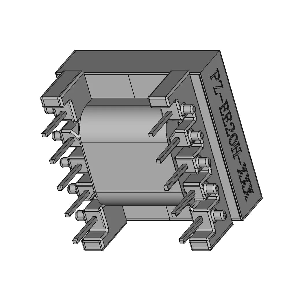 Ee20 5+5 Horizontal Transformer | 3D Engineering Design File_60_30_degree_snapshot