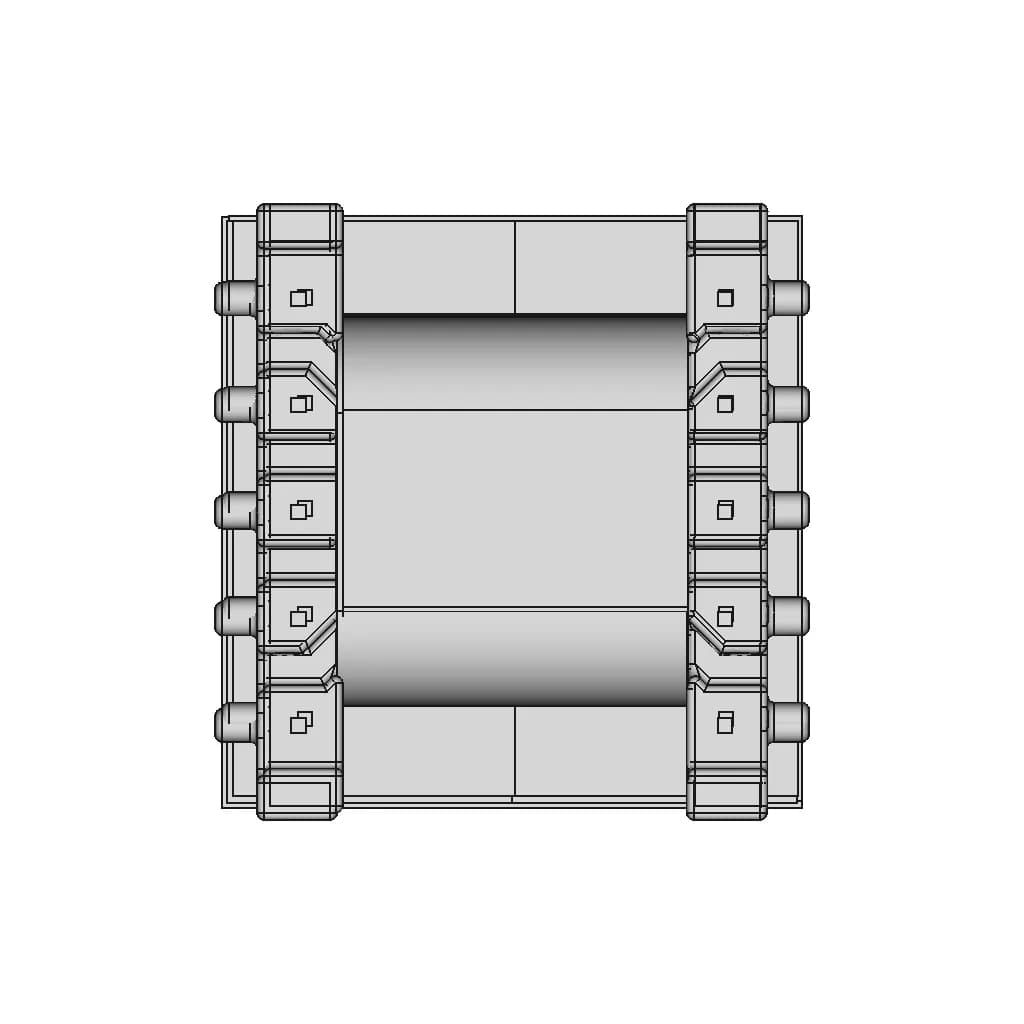 Ee20 5+5 Horizontal Transformer | 3D Engineering Design File_90_0_degree_snapshot