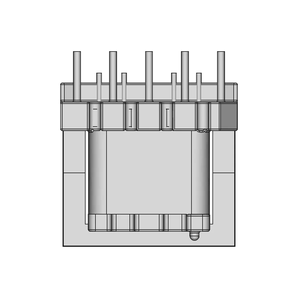 Ee1910 Transformer 5+5 | High-Quality CAD Model_270_0_degree_snapshot
